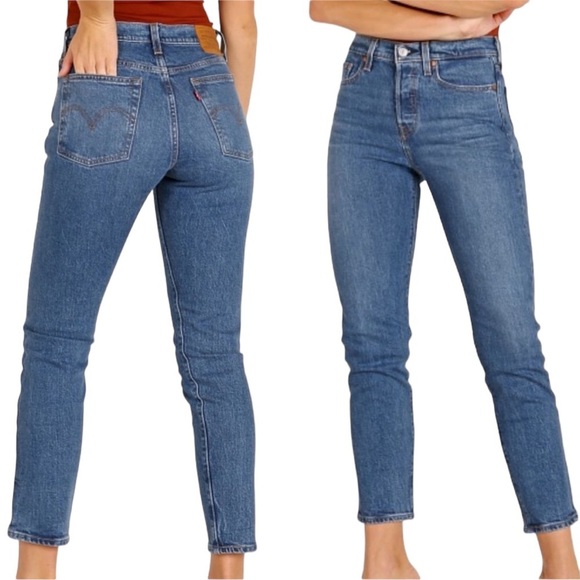 Levi's Denim - LEVI'S Wedgie Icon Fit Premium Jeans High Waisted Ankle Cropped Charleston Moves